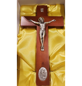Lumen Mundi 9" Crucifix - Rose Finish with Michael Medal