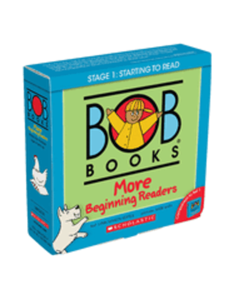 Scholastic Inc Bob Books - More Beginning Readers Box Set of 12 Paperbacks Decodable Phonics Books, Ages 4 and Up, Kindergarten (Stage 1: Starting to Read) (Bob Books)