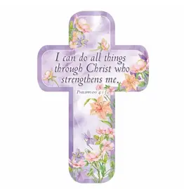 Christian Art Gifts I Can Do All Things Cross Bookmark- Philippians 4:13