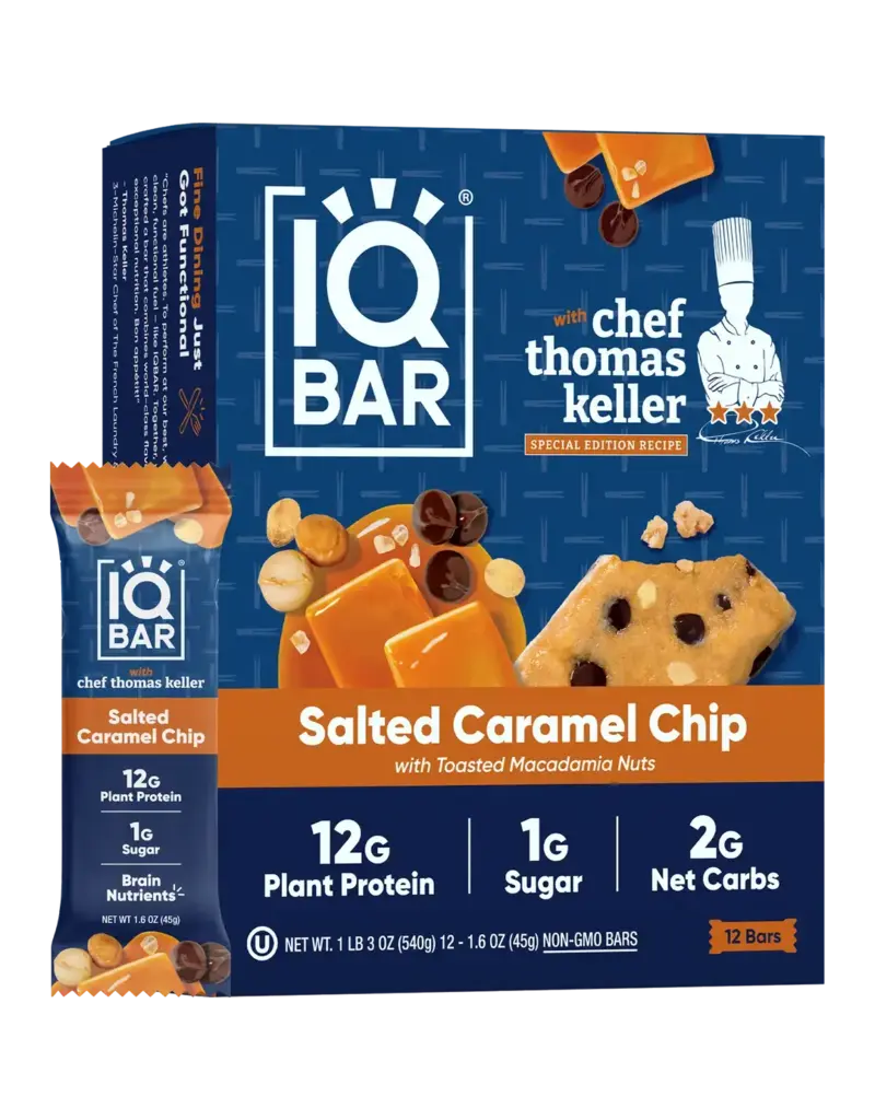 IQBAR IQBAR Salted Caramel Chip | Brain + Body Keto Protein Bars