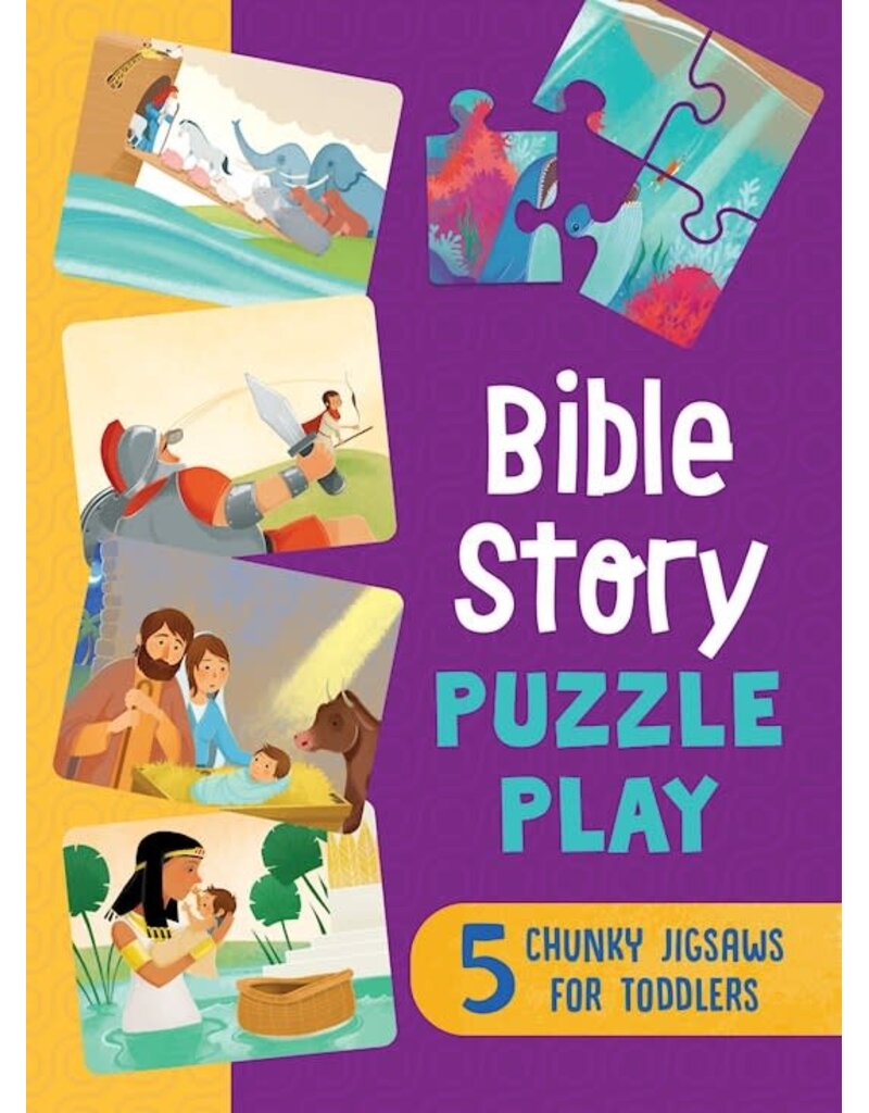 Barbour Publishing Bible Story Puzzle Play | 5 Chunky Jigsaws For Toddlers
