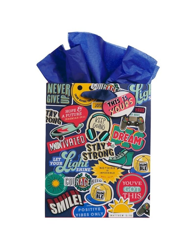 Christian Art Gifts Patches Asst. Gift Bag - Medium