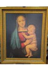 Raphael's Madonna del Granduca Canvas Transfer, Gold Framed , 30" x 36"