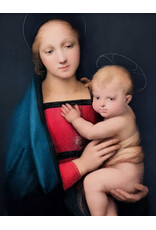 Raphael's Madonna del Granduca Canvas Transfer, Gold Framed , 30" x 36"
