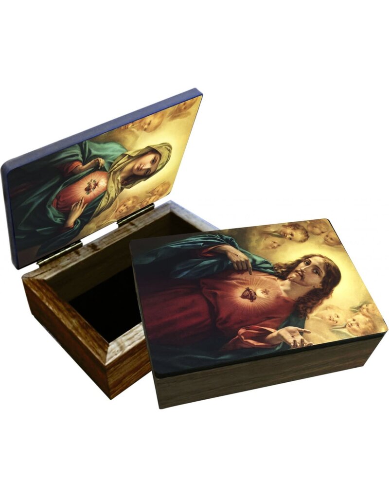 Catholic to the Max Sacred and Immaculate Heart Keepsake Box