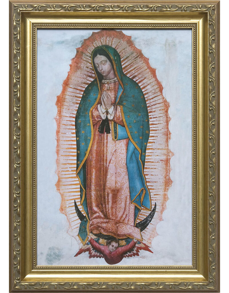 Catholic to the Max 8" x 12" Our Lady of Guadalupe in Golden Frame