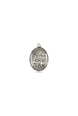Bliss Manufacturing Medium Pewter St. Germaine Oval Medal, No Chain