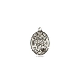 Bliss Manufacturing Medium Pewter St. Germaine Oval Medal, No Chain