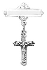 McVan Sterling Silver Crucifix Baby Pin