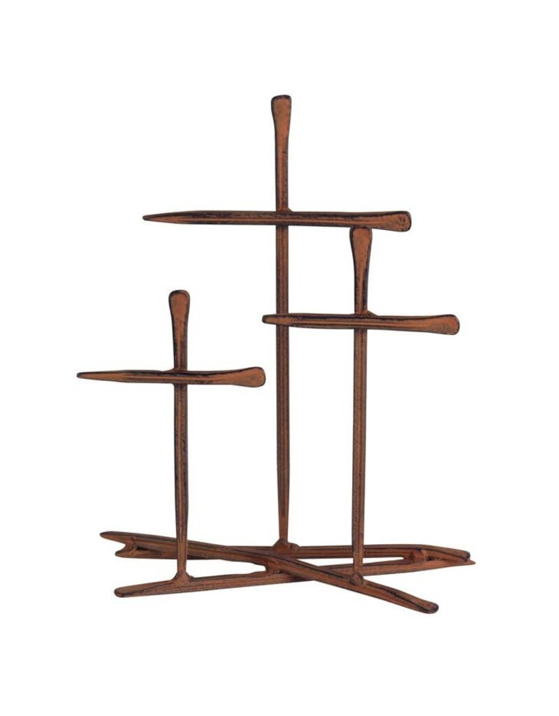 Dicksons Tabletop Cross Metal Golgotha Nail 6"h