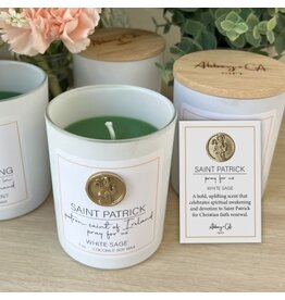 Cathedral Art St Patrick - White Sage Candle