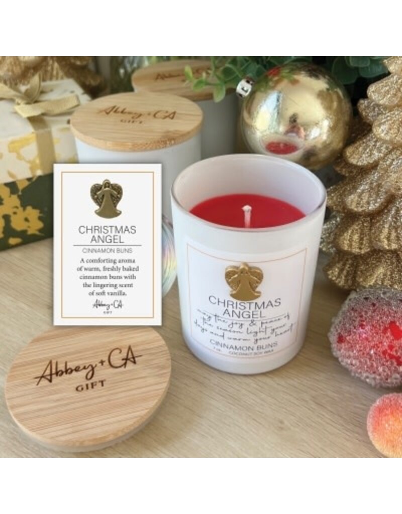 Cathedral Art Christmas Angel - Cinnamon Bun Candle