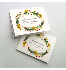 Altar + Home Love One Another as I Have Loved You - Wedding Congratulations Card