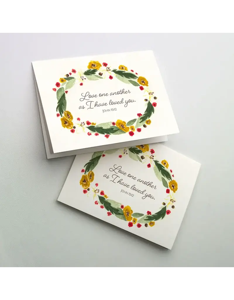 Altar + Home Love One Another as I Have Loved You - Wedding Congratulations Card