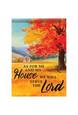 Carson Home Accents Serve The Lord" - Durasoft Garden Flag (12.5" X 18")