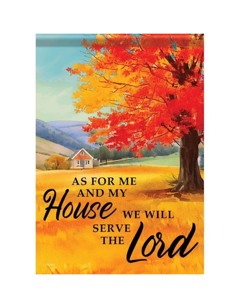 Carson Home Accents Serve The Lord" - Durasoft Garden Flag (12.5" X 18")