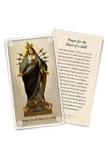 The Retro- A Full of Grace USA Company Prayer For the Heart of A Child Holy Card