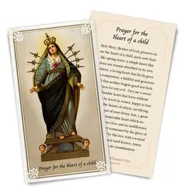 The Retro- A Full of Grace USA Company Prayer For the Heart of A Child Holy Card