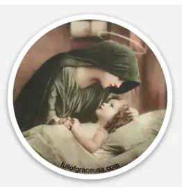 Faire Mary & Jesus Decal