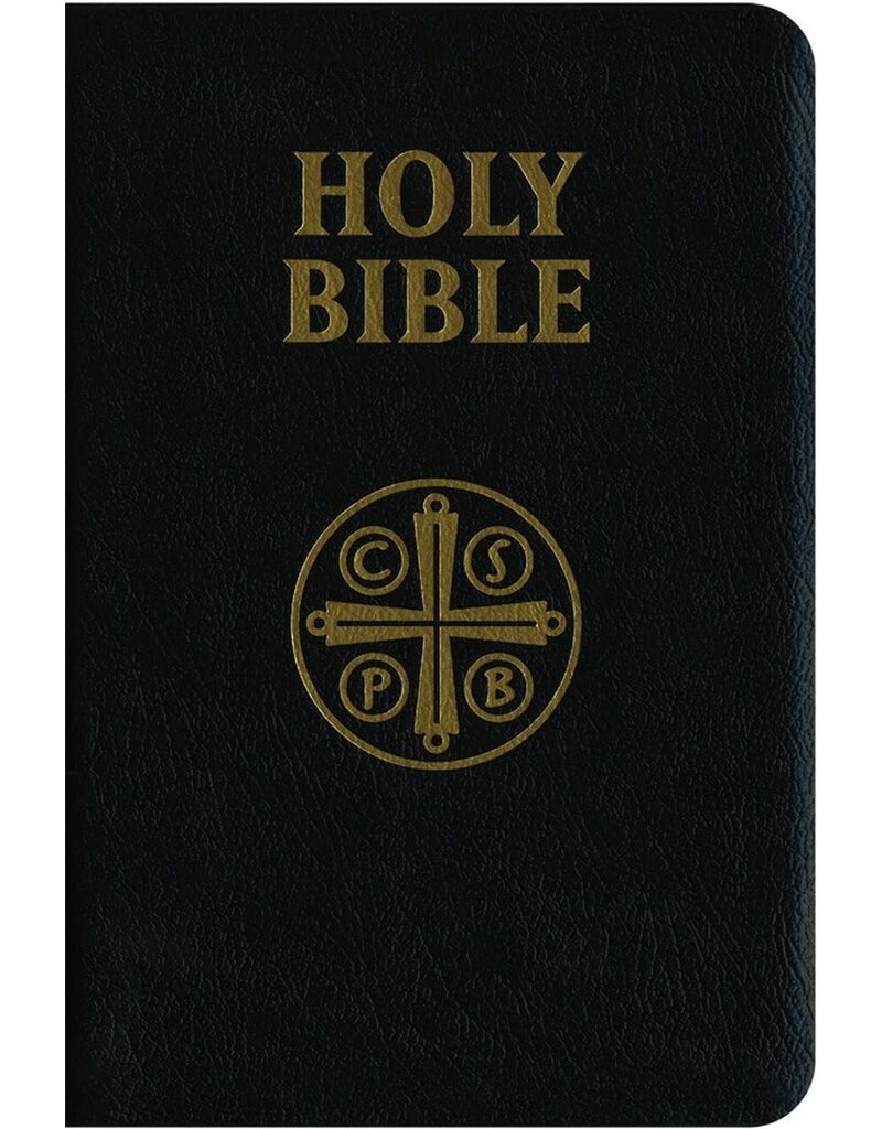 Saint Benedict Press Douay-Rheims Bible (Black Genuine Leather) St. Benedict Cross