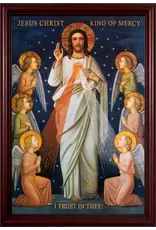 Nelson Fine Art and Gifts 8 x 12" King of Divine Mercy Cherry Framed Art