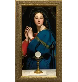 Nelson Fine Art and Gifts 8 x 16" Madonna of the Host - Gold Framed Art