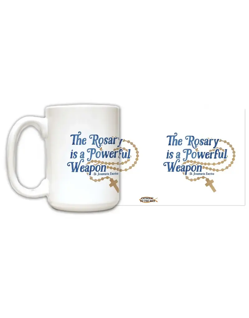 Nelson Fine Art and Gifts "The Rosary" St. Josemaria Escriva Quote Mug