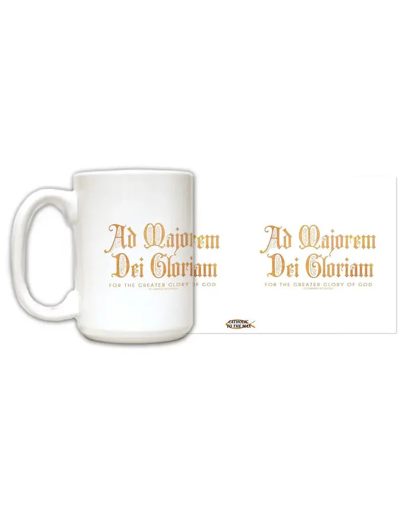 Nelson Fine Art and Gifts "Ad Majorem" St. Ignatius of Loyola Quote Mug