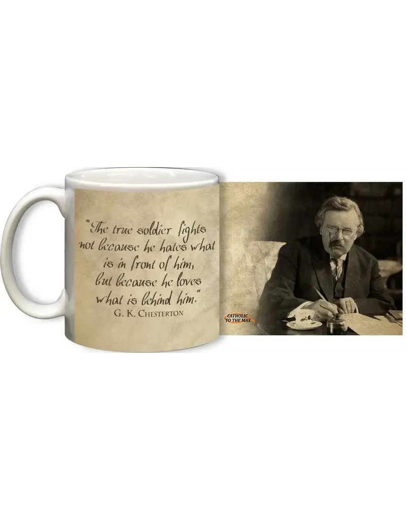 Nelson Fine Art and Gifts G.K. Chesterton "True Soldier" Quote Mug