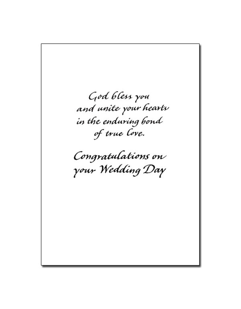 Altar + Home As You Become One in Christ Wedding Congratulations Card