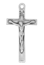 McVan Antique Silver Crucifix with 24" Chain