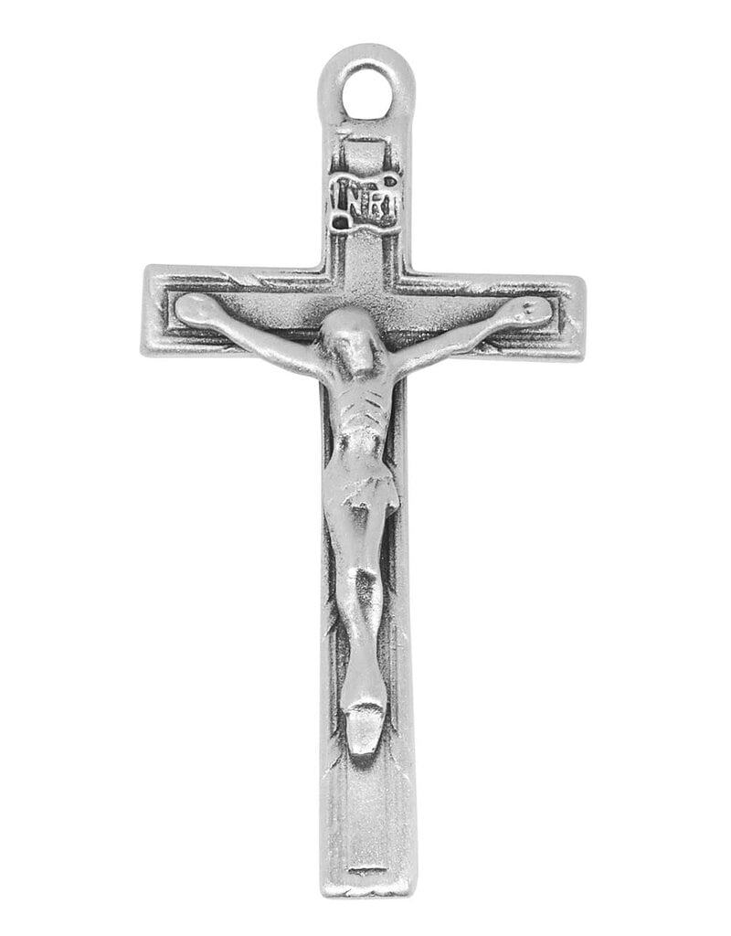 McVan Antique Silver Crucifix with 24" Chain