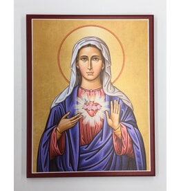 Icon: Immaculate Heart,  8 x 10" plaque