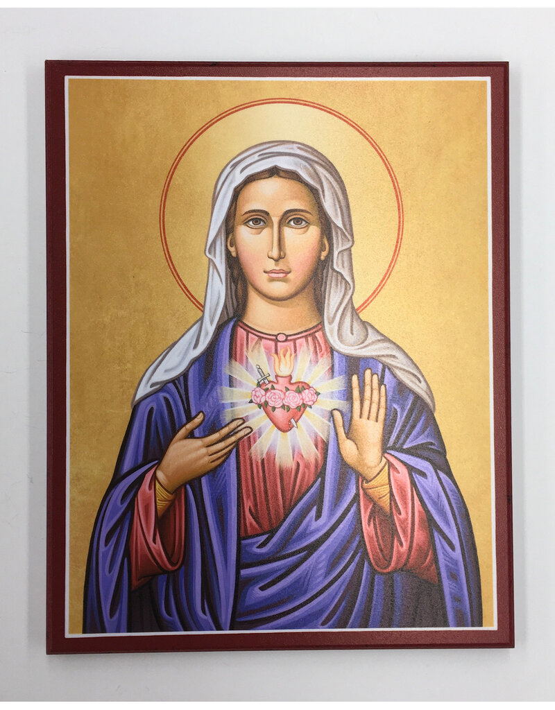 Icon: Immaculate Heart,  8 x 10" plaque