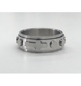 HJ Sherman Men's Spinner Ring Finger Rosary