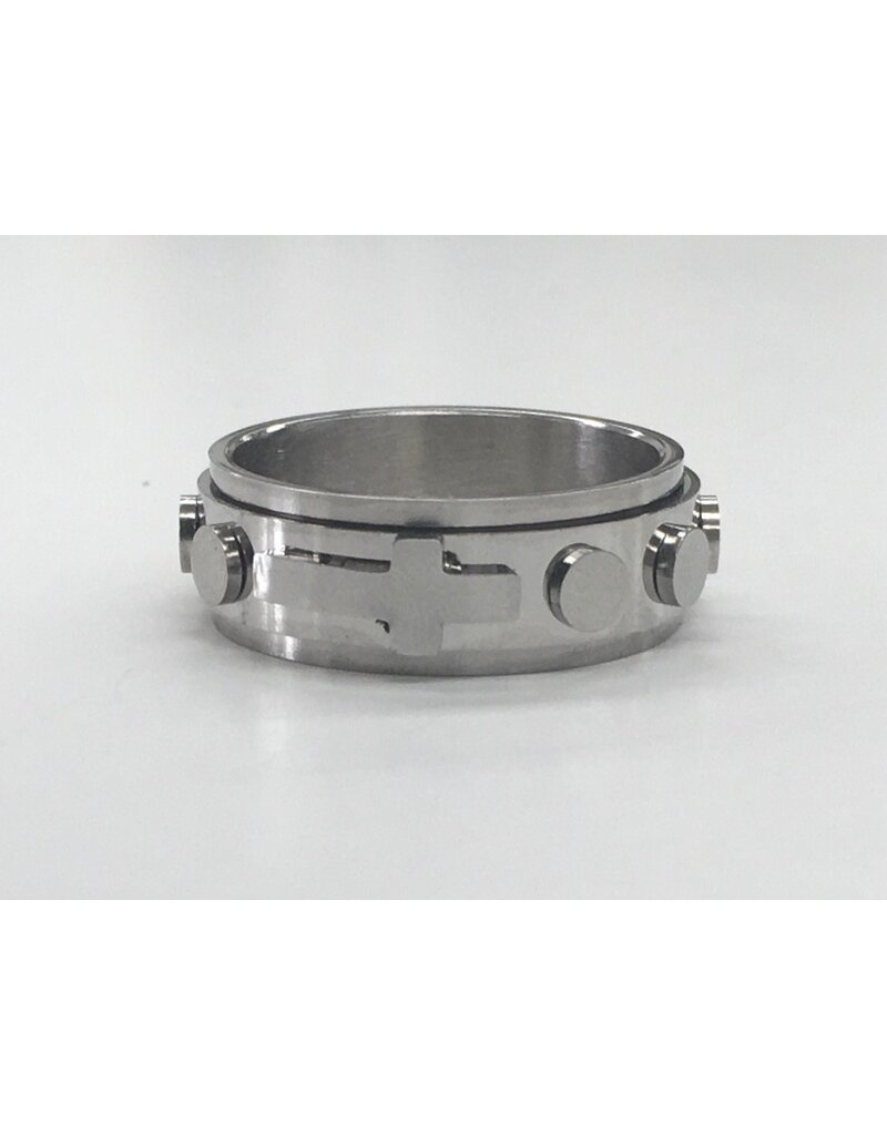 HJ Sherman Men's Spinner Ring Finger Rosary