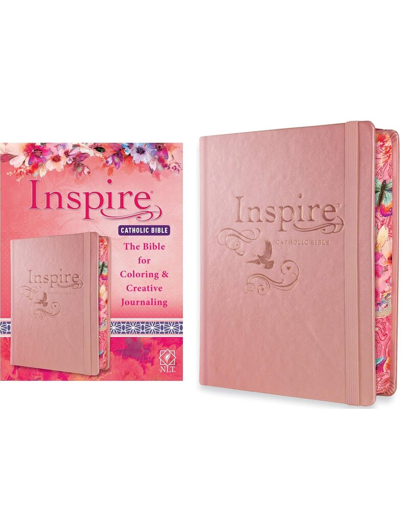 Tyndale House Publishers New Living Translation Catholic Bible Pink Inspire