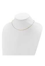 Leslie's 0.95mm Gold Plated Sterling Silver Box Adjustable Chain, 16-18"