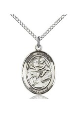 Bliss Manufacturing Sterling Silver St. Anthony of Padua medal With 20" Chain
