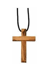 EarthWood 3" Olive Wood Cross on Cord