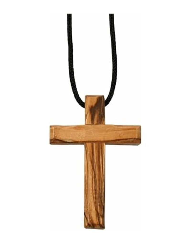 EarthWood 3" Olive Wood Cross on Cord