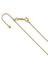 14KT Gold-Filled .80 mm adjustable Box Chain 22 inch