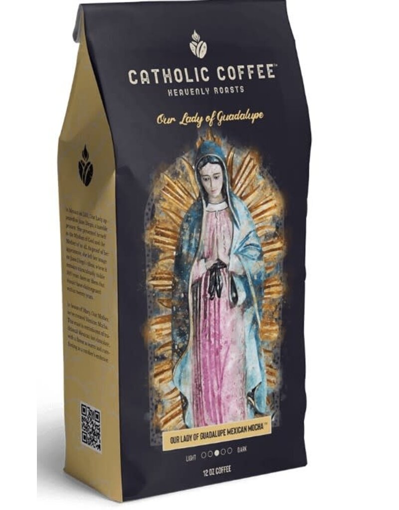 Catholic Coffee Our Lady of Guadalupe Mexican Mocha, Whole Bean | Catholic Coffee
