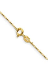 18" Gold-plated Sterling Silver .8mm Box Chain