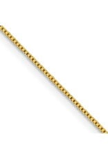18" Gold-plated Sterling Silver .8mm Box Chain