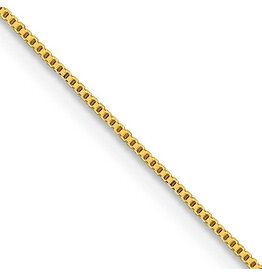 18" Gold-plated Sterling Silver .8mm Box Chain