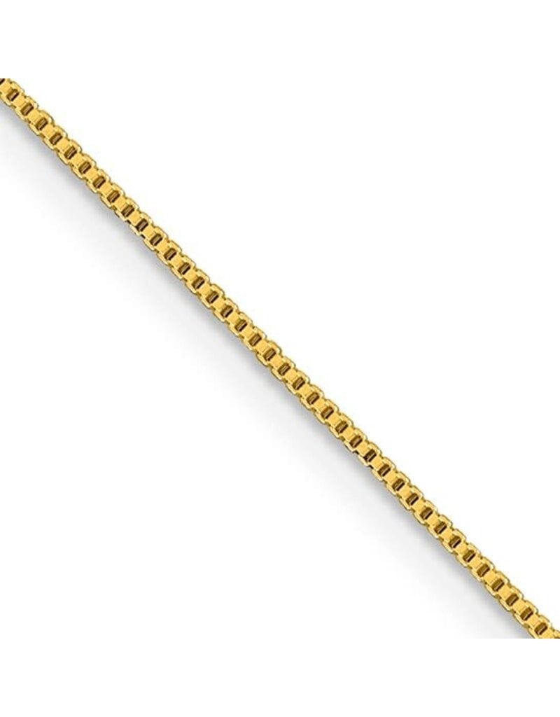 18" Gold-plated Sterling Silver .8mm Box Chain