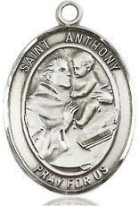 Bliss Manufacturing Sterling Silver St. Anthony of Padua medal With 20" Chain