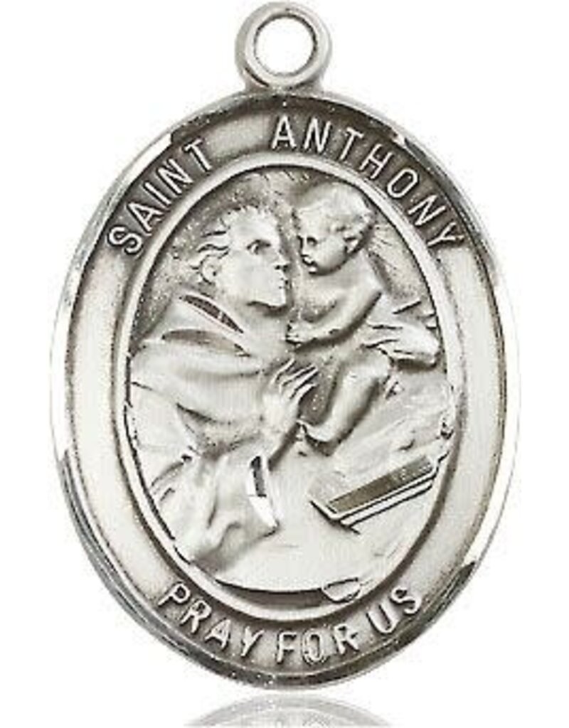 Bliss Manufacturing Sterling Silver St. Anthony of Padua medal With 20" Chain