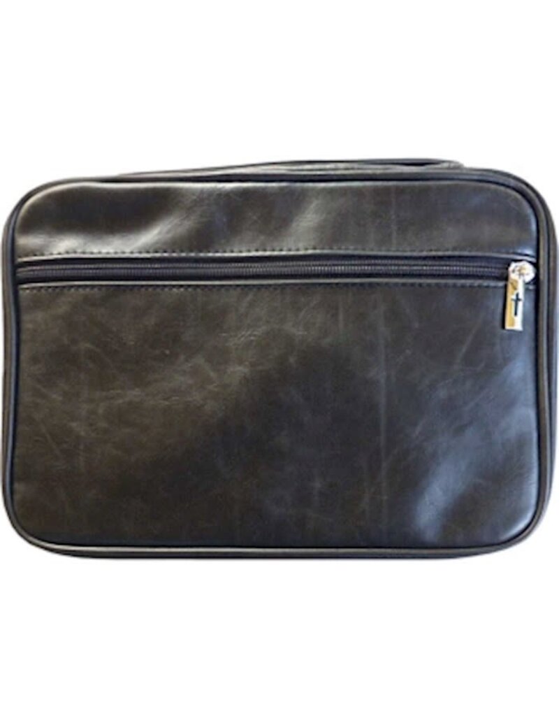 White Dove Designs Bible Cover - Black Distressed Faux Leather